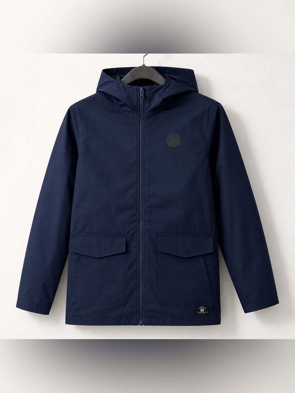 DC Shoes Boys Navy Blue Hooded Jacket Kids Size Medium Zip Up Skate Jacket